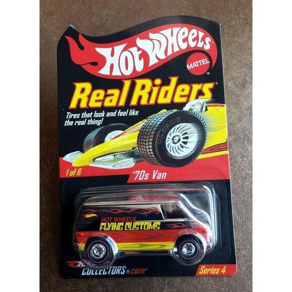 2005 Hot Wheels '70S VAN Chrome HWC.COM SERIES 4 REAL RIDERS Limited Edt  /11000 - Picture 2 of 16